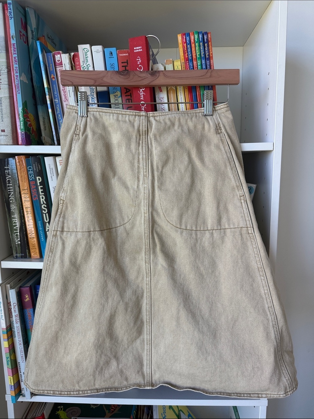 Urban revivo midi a line denim skirt